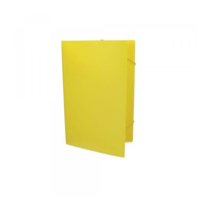 CARPETA CON ELASTICO PLASTICA AMARILLA