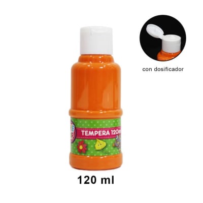 TEMPERA 120ML NARANJA