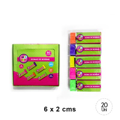 GOMA BORRAR MIGA NEON