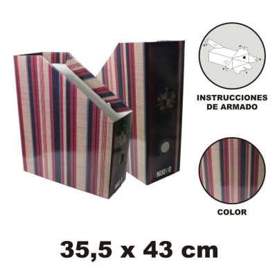 CAJA REVISTERO LINEAS