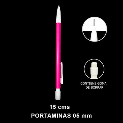 LAPIZ PORTAMINA 0,5MM FUCSIA