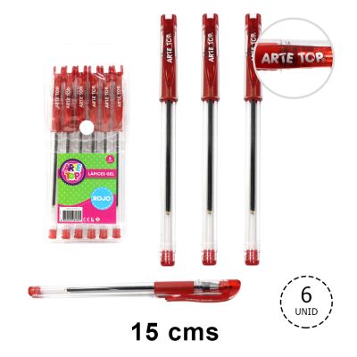 LAPIZ GEL ROJO UNIDAD