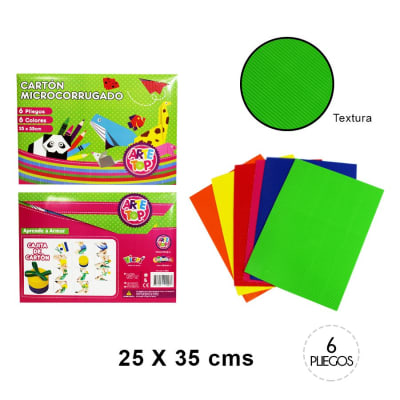 ESTUCHE ARTE TOP PAPEL CARTON MICROCORRUGADO 25X35CM