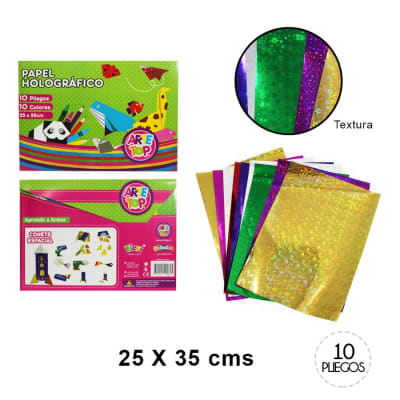 ESTUCHE ARTE TOP PAPEL HOLOGRAFICO 25X35CM