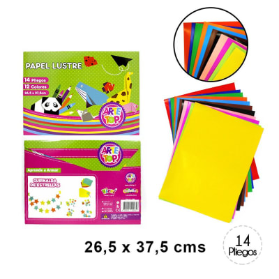 ESTUCHE ARTE TOP PAPEL LUSTRE 26,5X37,5CM