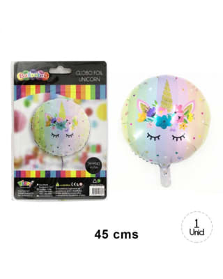 GLOBO FOIL UNICORNIO 45,7CM