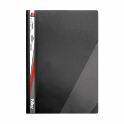 CARPETA VINILICO CON ACCO CLIP CON BOLSILLO TRIANGULAR OFICIO NEGRO