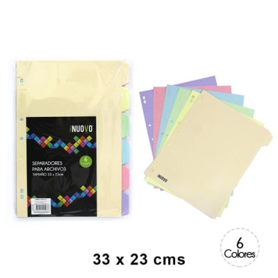 SEPARADOR X 6 UNIDADES OFICIO