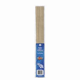 PALOS PARA MAQUETAS 50cm.   4x10 BOLSA de 4UN