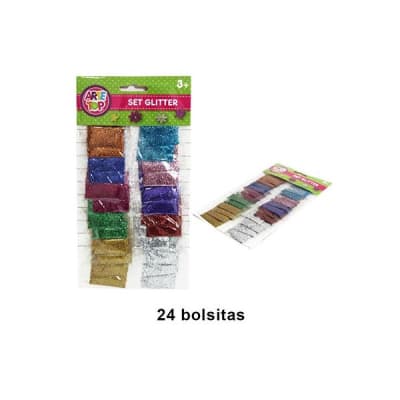 SET GLITTER MIX X 24PCS