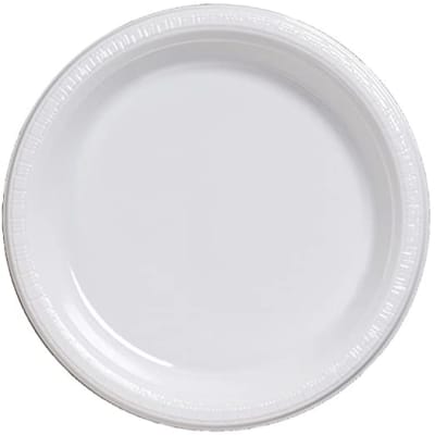 PLATO PLASTICO BLANCO
