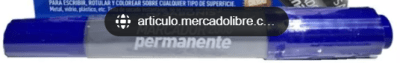 MARCADOR PERMANENTE DOBLE PUNTA 2006 AZUL