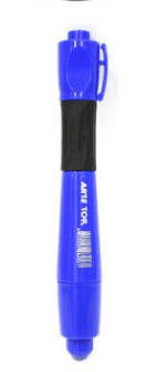 MARCADOR PERMANANTE CON GRIP AZUL