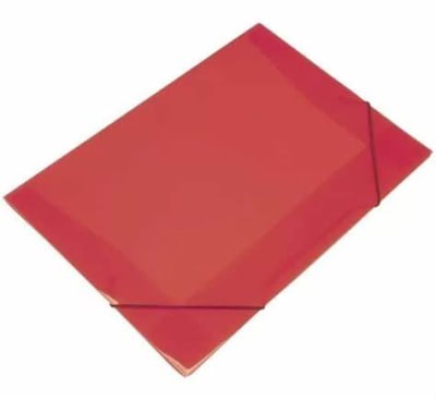CARPETA CON ELASTICO Y CON ACCO PLASTICA ROJO