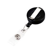 CABLE PORTACREDENCIAL RETRACTIL YOYO NEGRA