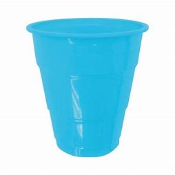 SET 10 VASOS 7OZ (207cc aprox) CELESTE