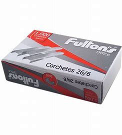 CORCHETE ESTANDAR 26/6 1000UN CROMADOS