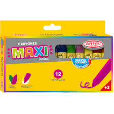 CRAYONES 12 COLORES MAXI