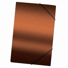CARPETA CON ELASTICO CARTULINA OFICIO CAFE METALICO