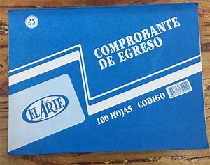 TALONARIO COMPROBANTE DE EGRESO 100HJS