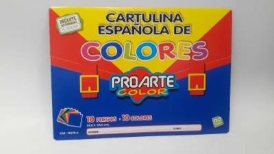 ESTUCHE PROARTE CARTULINA ESPAÑOLA 10 COL. 24,8x34,6 CM