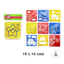 SET 3 ESTENCIL ESCOLAR