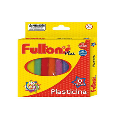 PLASTICINA 10 COLORES REDONDA