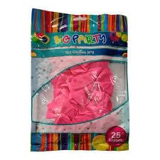 GLOBOS N°9 25 UNIDADES COLOR ROSADO