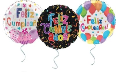 GLOBO METAL FELIZ CUMPLE