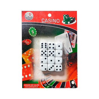 BLISTER 12 DADO BLANCO 16MM