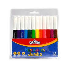 PLUMONES JUMBO 12 Col.