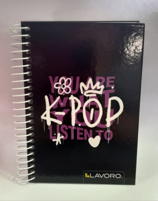 CUADERNO POCKET 5MM 100 HOJAS DOBLE ESPIRAL 80GR 15X10.5CM APROX MIX "K-POP"