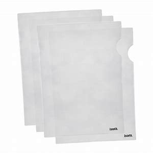 CARPETA EN ''L''  A4 TRANSPARENTE