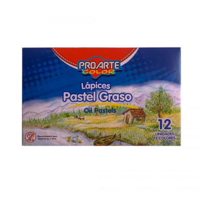 LAPICES PASTEL GRASO  12 COLORES