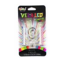 PORTAVELA LED N°9