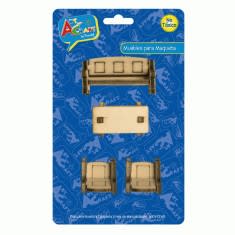MUEBLE PARA MAQUETA LIVING 4 PCS