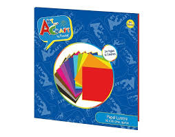 PAPEL LUSTRE 16X16 24 HOJAS 12 COLORES