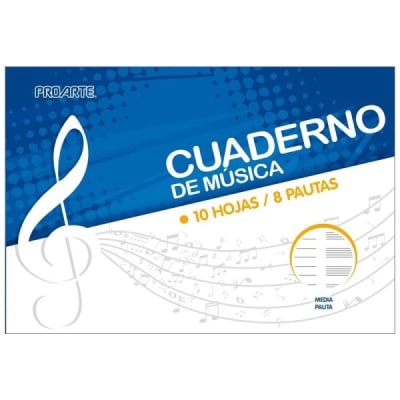 CUADERNO MUSICA 1/2 PAUTA