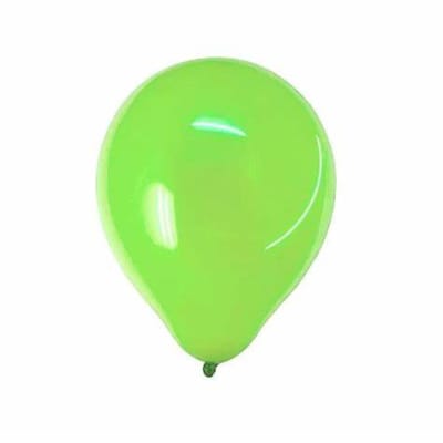 GLOBOS N°9 25 UNIDADES COLOR VERDE LIMA