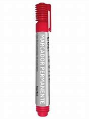 MARCADOR PERMANENTE PTA BISELADA ROJO