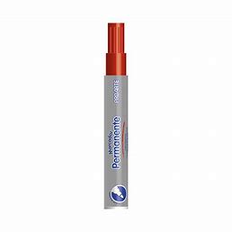 MARCADOR PERMANENTE PUNTA REDONDA ROJA