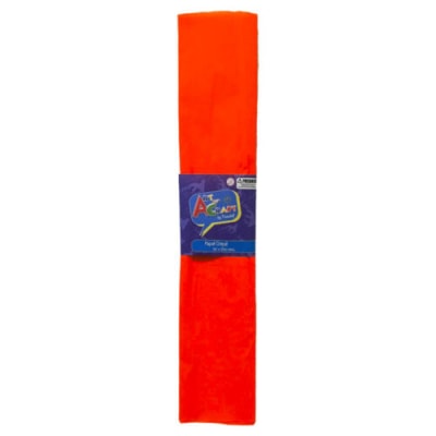 PAPEL CREPE 50X200 CMS NARANJO FLUOR