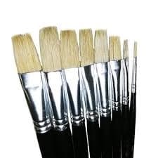 PINCEL PLANO PELO CERDA N°0