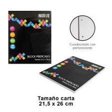 BLOCK PREPICADO CARTA 7MM