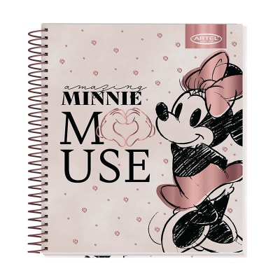CUADERNO BOOK 120HJS MINNIE GOLD ROSE