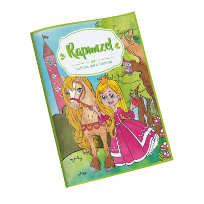 CUENTOS PARA COLOREAR 16 PAGINAS 27,5CMX21CM RAPUNZEL