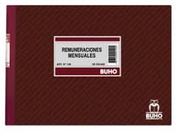 LIBRO ADMINISTRATIVO REMUNERACIONES MENSUALES 50HJS #140