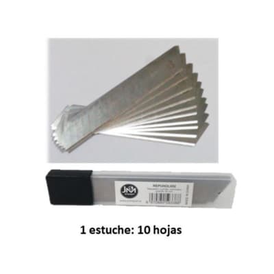 REPUESTO CUCHILLO CARTONERO GRANDE 18MM 10HJS