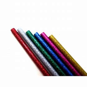 SILICONA EN BARRA GLITTER 7,2 MM 30 CMS (UNIDAD)