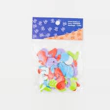 FIGURA DE GOMA EVA STICKER NUMEROS 40 UND APROX